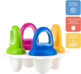 Nuby Garden Fresh Fruitsicle Frozen Pop Tray, Multicolored