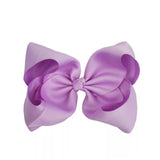 Crystal Collection 7 Inch Grosgrain Hair Bow Clip For Woman And Girls