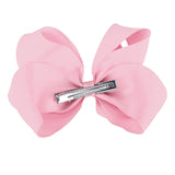 Crystal Collection 7 Inch Grosgrain Hair Bow Clip For Woman And Girls