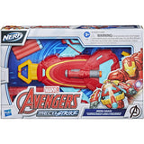 Hasbro Avengers Marvel Mech Strike Iron Man Strikeshot Gauntlet Role Play Toy with 3 NERF Darts