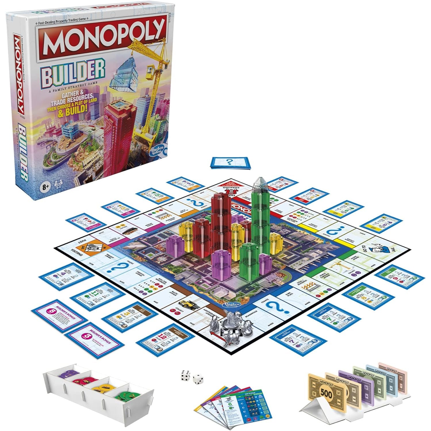Monopoly Builder Board Game for Kids and Adults