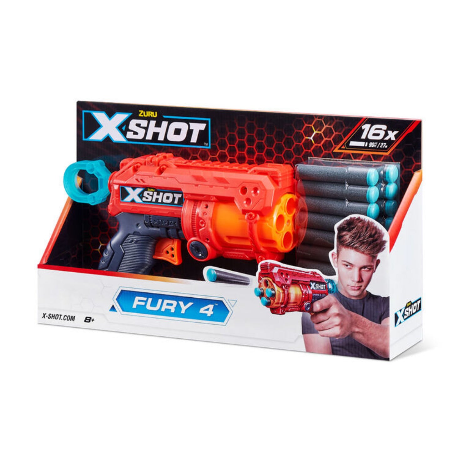 Zuru X-Shot Excel Fury 4 Blaster (16 Darts)