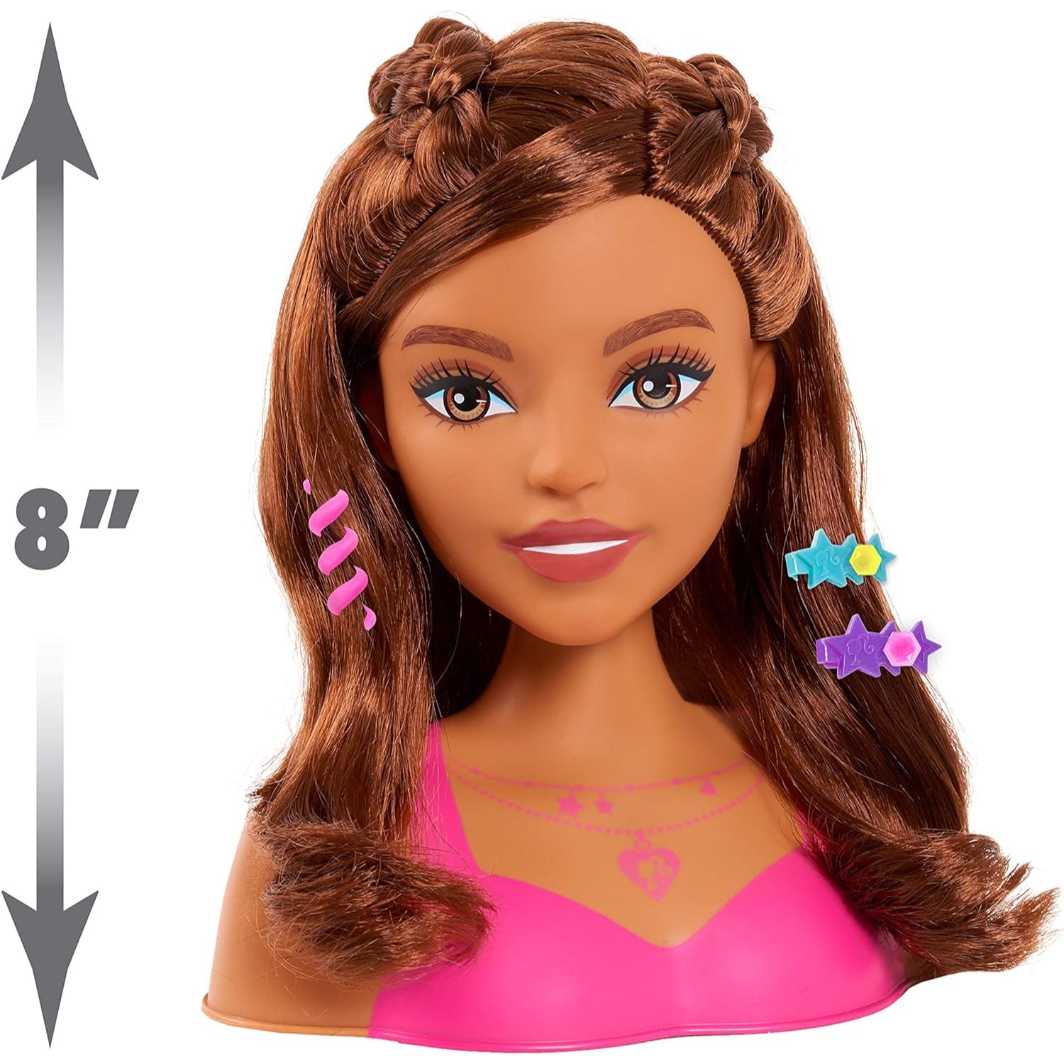 Barbie Fashionistas 8-Inch Styling Head, Brown Hair