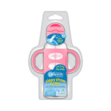 Dr. Brown's Milestones Narrow Sippy Straw Bottle, Spill-Proof with 100% Silicone Handles and Weighted Straw, 8 oz/250 mL, 6m+