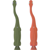 Dr. Browns Toddler 2-Pack Toothbrush, Dinosaur, Green and Orange