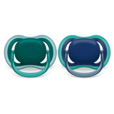 Philips Avent Ultra Air Pacifier - Breathable Baby Pacifiers for Babies Aged 6-18 Months, BPA Free with Sterilizer Carry Case