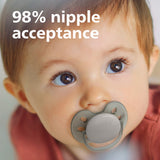 Philips Avent Ultra Soft 2 Pack Soft and Flexible Baby Pacifiers for Sensitive Skin, 0-6m