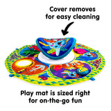 Lamaze Captain Calamari Spin and Explore Baby Gym Activity Center - Baby Tummy Time Play Mat
