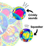 Lamaze Captain Calamari Spin and Explore Baby Gym Activity Center - Baby Tummy Time Play Mat