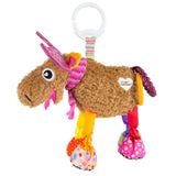 Lamaze Muffin the Moose Clip On Car Seat and Stroller Toy - Soft Baby Hanging Toys