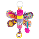 Lamaze Clip On Car Seat and Stroller Toy - Fifi the Firefly - Crinkle Sensory Toy