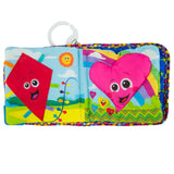 Lamaze Fun with Shapes Soft Baby Book - High Contrast Baby Book with Crinkly Cloth Sensory Pages