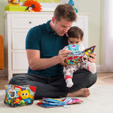 Lamaze Fun with Shapes Soft Baby Book - High Contrast Baby Book with Crinkly Cloth Sensory Pages