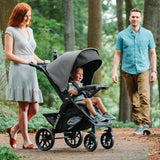Chicco Bravo LE ClearTex Quick-Fold Stroller - Pewter Grey