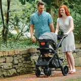 Chicco Bravo LE ClearTex Quick-Fold Stroller - Pewter Grey