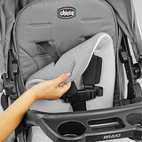 Chicco Bravo LE ClearTex Quick-Fold Stroller - Pewter Grey