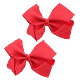 Crystal Collection Girls 2-Pack, 3'' Grosgrain Bow with Alligator Clip Closure
