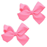 Crystal Collection Girls 2-Pack, 3'' Grosgrain Bow with Alligator Clip Closure