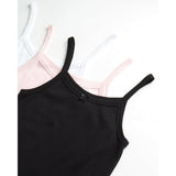 Cyndeelee Girls 2-14 Cotton Camisoles, 3-Pack