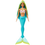 Barbie Mermaid Doll With Blue And Yellow Hair, Turquoise Tail, And Headband Accessory
