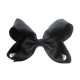 Crystal Collection 7 Inch Grosgrain Hair Bow Clip For Woman And Girls