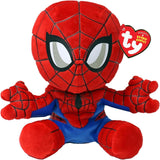 Ty - Marvel Collection, Spiderman, All Your Favorite Heroes in Floppy Version, Soft Plush to Collect, 6 inches