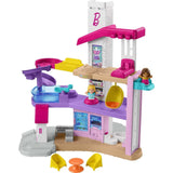 Fisher-Price Little People Toddler Toy Barbie DreamHouse Playset with Music Lights & Figures for Pretend Play Kids Ages 18+ Months