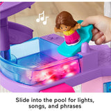 Fisher-Price Little People Toddler Toy Barbie DreamHouse Playset with Music Lights & Figures for Pretend Play Kids Ages 18+ Months