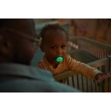 Philips Avent Ultra Air Pacifier - 2 Pack - Light, Breathable Glow-in-The-Dark Baby Pacifiers for Babies Aged 6-18 Months, BPA Free with Sterilizer Carry Case