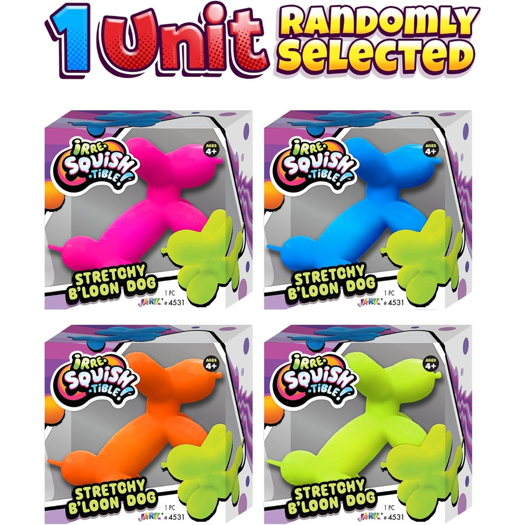 Ja-Ru Stretchy Balloon Dog Toy Irresistible Squish Super Stretchy & Tw ...