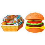 Ja-Ru Foodie Fusion Play Burger Deluxe Squishy Toy Smushy Make Your own Patty