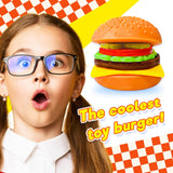 Ja-Ru Foodie Fusion Play Burger Deluxe Squishy Toy Smushy Make Your own Patty