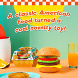 Ja-Ru Foodie Fusion Play Burger Deluxe Squishy Toy Smushy Make Your own Patty