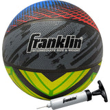Franklin Sports Mystic Basketball - Indoor + Outdoor Basketball - 28.5'' Intermediate Rubber Basketball - Air Pump Included