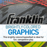 Franklin Sports Mystic Basketball - Indoor + Outdoor Basketball - 28.5'' Intermediate Rubber Basketball - Air Pump Included