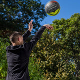 Franklin Sports Mystic Basketball - Indoor + Outdoor Basketball - 28.5'' Intermediate Rubber Basketball - Air Pump Included