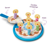 Melissa & Doug Birthday Party Cake - Wooden Play Food with Mix-n-Match Toppings and 7 Candles