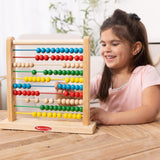 Melissa and Doug Abacus - Classic Wooden Educational Counting Toy With 100 Beads