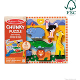 Melissa & Doug Safari Wooden Chunky Puzzle (8 pcs)