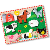 Melissa & Doug Farm Wooden Chunky Puzzle (8 pcs)