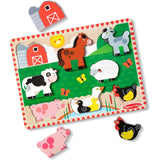 Melissa & Doug Farm Wooden Chunky Puzzle (8 pcs)