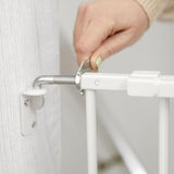 Summer by Ingenuity The Stairway 42W Series Safety Pet and Baby Gate, 28''-42'' Wide, 28'' Tall, for Stairway or Hallways - White Metal