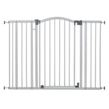 Ingenuity Summer Infant Extra Tall & Wide Safety Pet and Baby Gate, 29.5''-53'' Wide, 38'' Tall, Pressure or Hardware Mounted, Install on Wall or Banister in Doorway or Stairway, Auto Close Walk-Thru Door - Gray