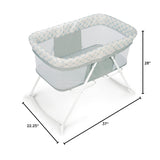 Ingenuity Snooze & Stow Rocking Portable Folding Bassinet - Sheppy - Ages 0+ Months