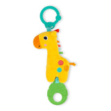 Bright Starts Tug Tunes On-The-Go Toy for Stroller and Carriers - Giraffe, Newborn +