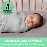 SwaddleMe by Ingenuity Original Swaddle, 100% Cotton, Improves Sleep & Calms Startle Reflex, 0-3 Months, 3-Pack - Twinkle Twinkle