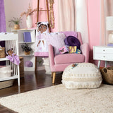 Little Muffincakes Zhara Toddler Quilted Blanket, Ballerina and Flower Print,  Pink