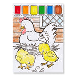 Melissa and Doug Paint With Water - Farm Animals, 20 Perforated Pages, Spillproof Palettes