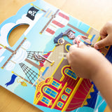 Melissa & Doug Puffy Sticker Activity Book: Pirates - 51 Reusable Stickers