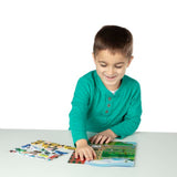 Melissa and Doug Vehicles Puffy Sticker Play Set Travel Toy with Double-Sided Background, 32 Reusable Puffy Stickers